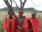 The Masai continuing their traditional culture