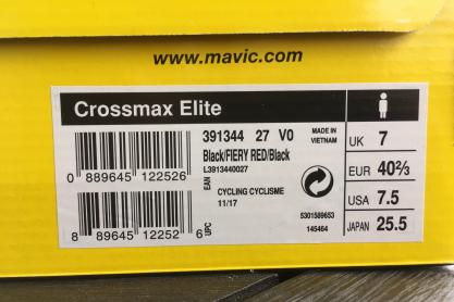 Mavic Crossmax Elite MTB Schuh - zu verkaufen