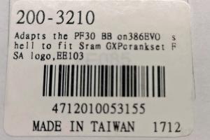 FSA BB386EVO SR Reduzieradapter zu verkaufen