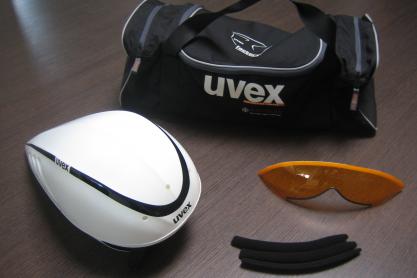 Uvex Aero Zeitfahrhelm Weis zu verkaufen