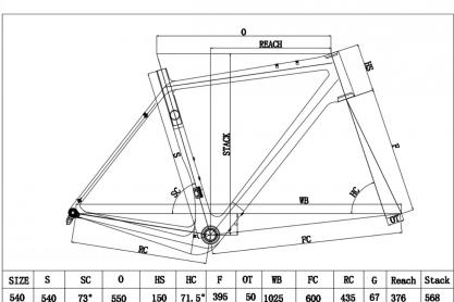 Carbona Gravel Rahmenset zu verkaufen
