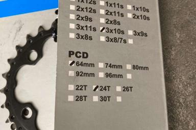 Shimano Kettenblatt 3x10 LK 64mm 24 zu verkaufen