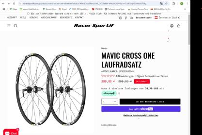 Mavic Cross One Disc zu verkaufen