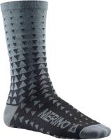 Ksyrium Merino Graphic Sock Asphalt/Black: Warme und stylische Socken aus Merinowolle für die harte Tour.