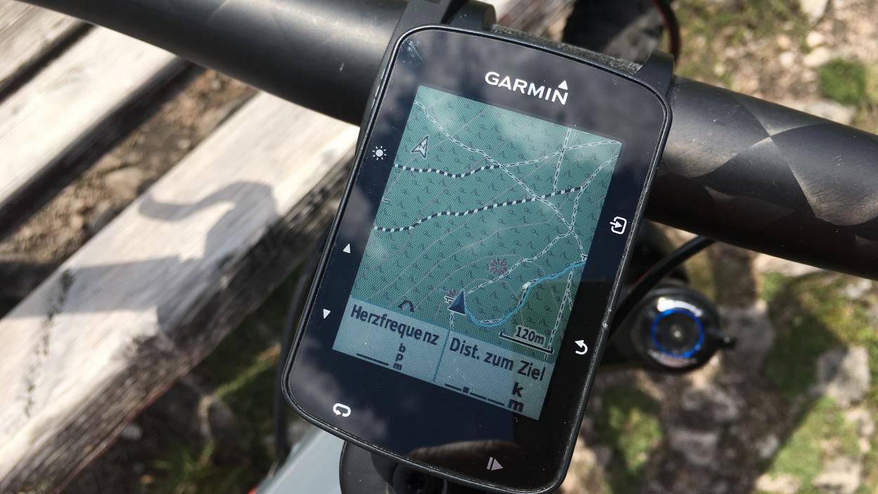 Navigation und Karten am Garmin Edge 520 Plus