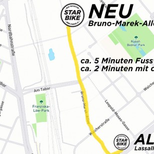 NEUE ADRESSE: Starbike
Bruno-Marek-Allee 11, 1020 Wien