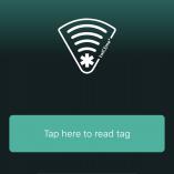 App - in unserem Fall die offizielle twICEme App - öffnen und auf den großen türkisen Button klicken. Aber auch jede andere NFC App kann die Daten lesen.