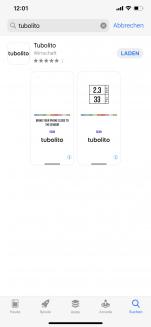 Tubolito App für iOS