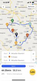 Routing über befestigte Wege
