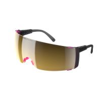 Fluorescent Pink/Uranium Black Translucent / Violet/Gold Mirror