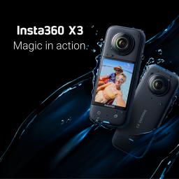 Die Insta360 X3 ist die dritte Generation der All-in-One 360 Grad-Kamera, die neuerdings auch 4K im Steadycam-Modus aufnehmen kann.
