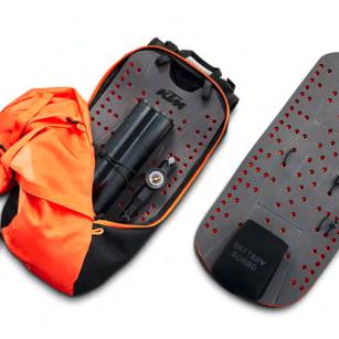 Battery Board für Transport eines Zweit-Akkus im KTM Factory Team 20L Rucksack
