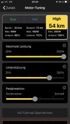 anpassen. Kurze Infotexte erläutern die Auswirkungen.