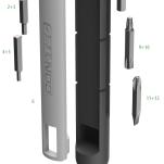 Contec Treasure Bar DLX
EVP 45,95 €
Integr. Multifunktionswerkzeug mit 12 Funktionen
128 mm lang
passend für alle Lenkerinnendurchmesser, individuell anpassbar durch verschiedene O- Ringe