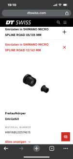 ... Produktnummern zur Umrüstung.