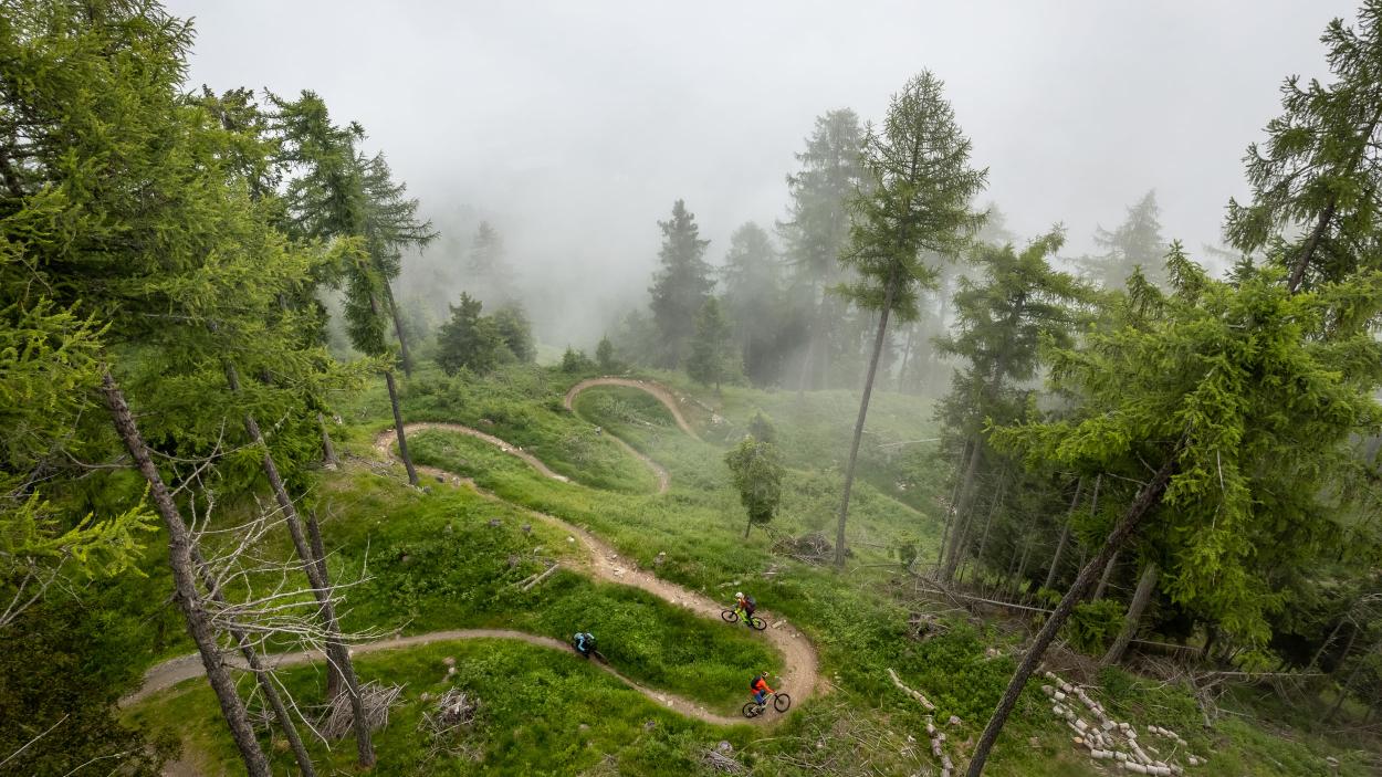 Trail-Biken im Vinschgau