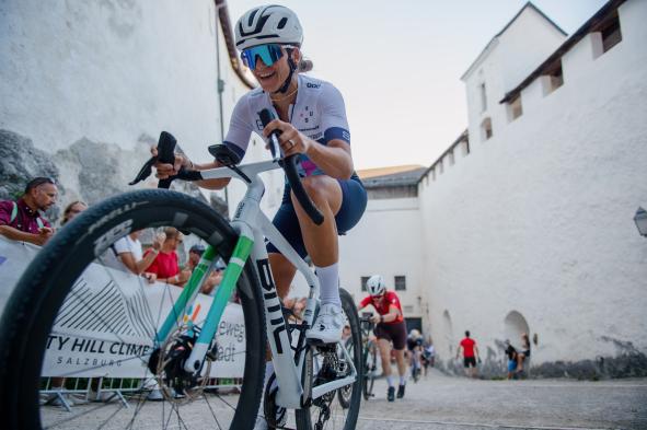 Neue Gesichter am City Hill Climb-Podest