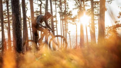 KTM Scarp Exonic Evo3 im TestPower: on. Racing mode: on. Downhill fun: on. Ladies and Gentlemen, ihr Flugbegleiter begrüßt sie herzlich an Bord der dritten Generation des XC-Fullys aus Mattighofen, Oberösterreich. Wir wünschen eine gute und schnelle Fahrt!