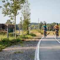 Unter anderem die Schilder des EuroVelo13 standen Pate.