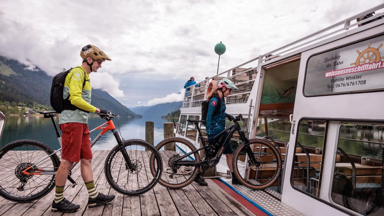 Trail- und Tourenbiken am Weissensee
