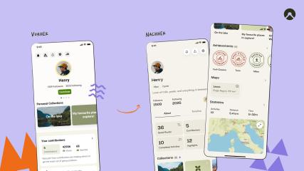 Komoot: neues Design
