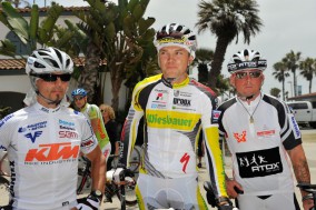 Es geht auch konventionell: Franz vorm Start des RAAM 2009 mit