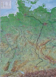 die geplante Strecke.
