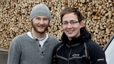 Michael Hausberger (li., 30, Das Buero ohne Namen) und Jürgen Gruber (re., 31, groox Filmproduction).
