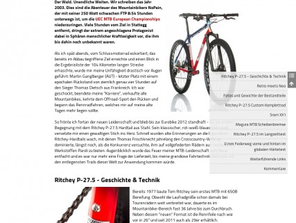 die Unterkapitel der jeweiligen Story und führt durch deren Anwahl direkt dorthin.