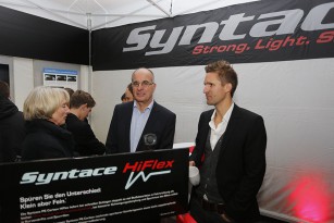 Mit Syntace und 2XU waren auch zwei Partnerfirmen vor Ort.