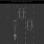 Remind drivers to give you room