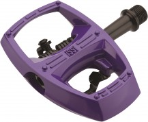 Das Hybridpedal mit großer, geriffelter Auflagefläche wiegt 424 g und kostet 64,90 bzw. 84,90 Euro.