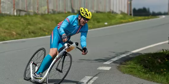Tretroller Team Austria in Fahrt