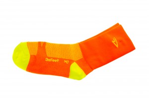 DeFeet Aireator 5" Hi-Vis Orange Endurance Socks