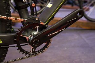 Am Topmodell Carbon Pro hält eine Kettenführung alles dort, wo es hingehört.
